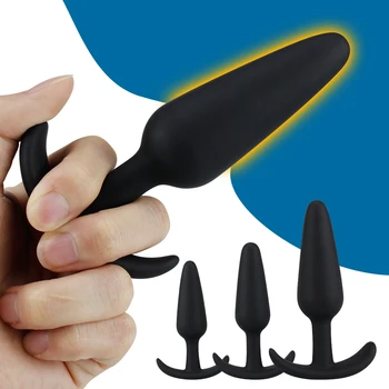 Plug Anal Em Silicone Dildos Butt Plugs Ponto G Clítoris Estimulador Jogos De Adultos Brinquedos Sexuais Para As Mulheres Massageador De Próstata Masturbador