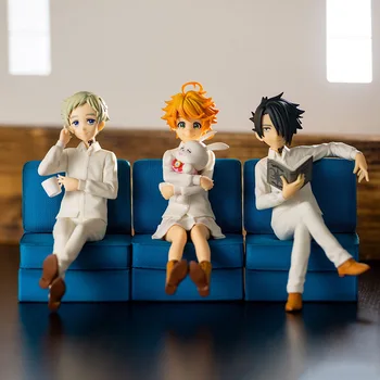 16cm Anime Prometida Neverland Figura Emma Norman Ray PVC Figura de Ação do Modelo de Colecionáveis modelo de Brinquedos do Miúdo de Presente
