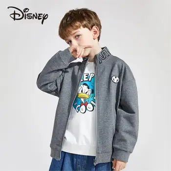 Disney Jaqueta de Meninos para Crianças Casaco de Mickey Mouse Legal Colete de Outono Adolescente Outerwear para Crianças Cardigan