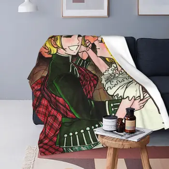 Candy Candy Girl Comics Cobertores de Lã Decoração de Anime Japonês de Mangá Super Quente Lançar um Cobertor para Cama de casal, roupa de marca Lança