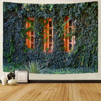 3D Botânico Parede de Tijolos de Impressão Tapeçaria Pendurada na Parede Hippie, Boho Decoração Home da Parede Kawaii de Quarto de Art Deco Folhas Tapete de Piquenique Cobertores