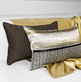 Moda café geométricas, patchwork decorativa jogar travesseiro/almofadas caso 30x50,moderno europeu capa de almofada de decoração para casa