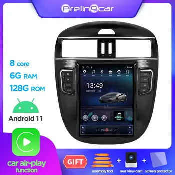 Para Nissan Tiida 2011-2015 Tesla Estilo Vertical de Tela do Android 10 auto-Rádio Multimédia Player de Vídeo de Navegação GPS