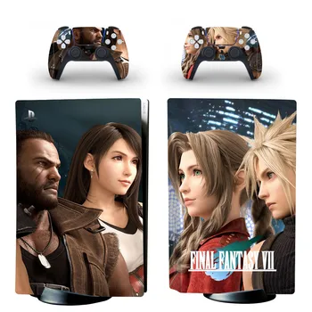 Final Fantasy PS5 Disco Adesivo de Pele Protetor Decalque da Tampa para PlayStation 5 Consola e o Controlador de PS5 Disco de Vinil Adesivo de Pele