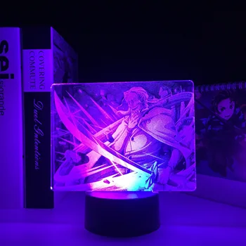 Colorido de Dois Tons de Acrílico Luz da Tabela Anime Pirata Figura 3D LED Lâmpada Silvers Rayleigh para Presente de Aniversário Decoração do Quarto de Dropship