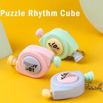 Mini Eletrônicos Portáteis Jogo de Memória da Máquina Mestre Cubo da Cor dos Doces para Crianças, Quebra-cabeça Formação de Memória Jogo Interativo Brinquedos