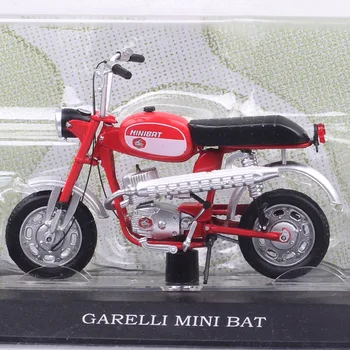 Meninos Escala 1/18 Atlas Garelli Mini Bastão de 1975 50cc Esporte Motorizada Modelo de Bicicleta Diecasts & Veículos de Brinquedo de Motocicleta Vermelha Colecionáveis