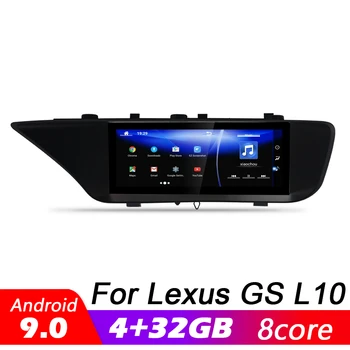 Android 9.0 8 core 4+32G do Lexus GS L10 GS200t GS300 GS350 GS450h 2011~20 Car multimedia Player de Navegação GPS WiFi radio BT
