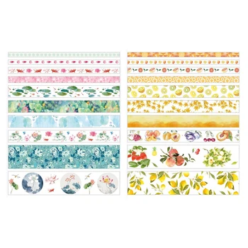 10Pcs/Set Decorativos Kawaii Washi Tape Definir o Japonês Etiquetas de Papel papel de carta Japonês Scrapbooking Suprimento de B & 10Pcs E