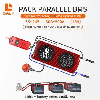 DALY INTELIGENTE BMS Lifepo4 Paralelo 15A 8S 24v bateria de li-ion LTO Livre BT RS485 PODE 4S 10S 12S 16S 20 12V 36V 48V 60V 84V Com Sensor de temperatura