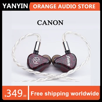 Novo Yanyin Canon 1DD+4BA Híbrido 3 Interruptor Personalizado Aparelhagem hi-fi de Alta-End Monitor de Estúdio 2pinos de 0,78 mm Audiófilo Músico Fones de ouvido Fone de ouvido
