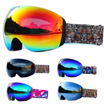 Uv400 Anti-fog Óculos de Esqui de Homens E Mulheres Profissionais Magnético Óculos de proteção da Motocicleta Óculos de Ciclismo Mtb Mountain Bike Óculos