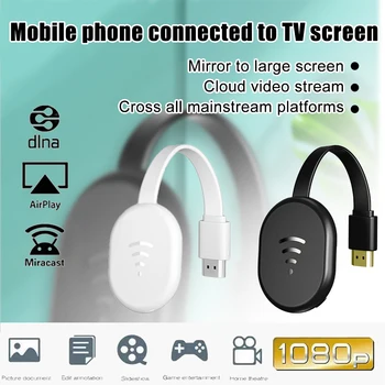 Fashion TV Vara HD 4K Wifi Wireless Display do Receptor Sctreen Espelho Para Android IOS Mesma Tela do Dispositivo para Transmissão ao Vivo