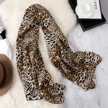 Outono e inverno leopard novo bib feminino Europa e América selvagem sarja de algodão lenço de mulheres quentes de moda xale venda quente