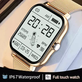 2022 Nova Moda das Mulheres Smart watch Homens HD, Ecrã a Cores Táctil de Fitness Tracker de Chamada Bluetooth Smart Relógios Senhoras Android IOS