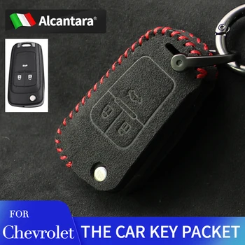 para Chevrolet Cruze Aveo Faísca Orlando Alcântara chave caso de camurça chave de proteção de fivela de saco criativo pingente