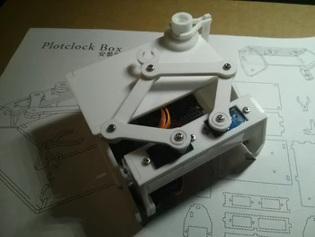 Versão Box Plotclock robô relógio kit Arduino kit