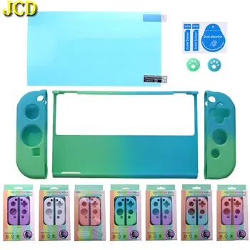 JCD Para Nintend Interruptor de Protecção de disco Rígido Caso de Habitação de Shell Para o Parâmetro NS Oled Console JoyCon Colorido de Volta Capa Destacável
