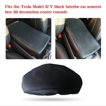 Para 2017-2021 Tesla Modelo 3 Modelo Y Carro Consola Central Com Apoio De Braço Tampa Do Braço Capa Almofada Protetor De Acessórios