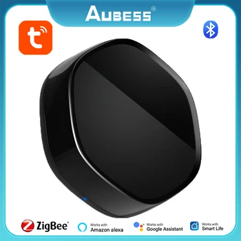 AUBESS Tuya ZigBee 3.0/Bluetooth Multi-modo de Gateway Com wi-Fi, INFRAVERMELHO de Controle Remoto sem Fio, Smart Ponte de Hub Para o Alexa Inicial do Google