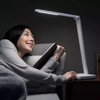 Lâmpada de tabela Lite inteligente lâmpada da tabela da lâmpada noite aluno a leitura de proteção para os olhos estudo candeeiro de mesa