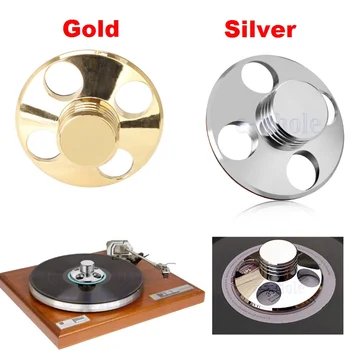 Áudio LP gira-discos de Vinil Disco metálico Estabilizador de Registro de Jogador de Peso Prendedor de hi-fi de Ouro de Prata de registro estabilizador