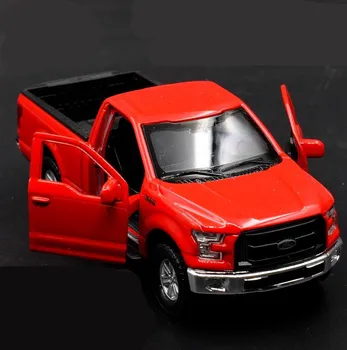 De 1:36 da liga de puxar de volta os modelos de carro, simulação de alta caminhonete Ford brinquedos,2 abra a porta veículos de brinquedo,coleta de modelo, frete grátis