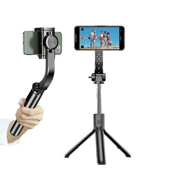 Inteligente anti-shake giroscópio de mão estabilizador de Bluetooth photo telefone selfie vara tripé Portátil Balancins