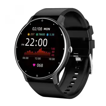 Smart Relógio Mulheres Homens Senhora Sport Fitness Smartwatch Sono Monitor de frequência Cardíaca Impermeável Relógios Para iPhone, Android Xiaomi Huawei