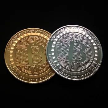 Cabeça Bitcoin Virtual Bitcoin A Moeda De Coleção Bitcoin Promoção Comemorativa Emblema Da Moeda De Moeda De Ouro De Presente Medalhão Comemorativo