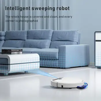 CoRui Inteligente Sweeper Controle Remoto Varrendo Robô Automático de Pequeno Aspirador de pó (APP: RoBo Casa), Controle Remoto Inteligente da Vida