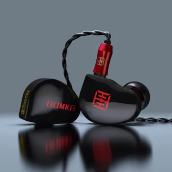 HUMKA Hamlet R 10mm Dinâmica de Grafeno BA + DD Híbrido Aparelhagem hi-fi de Música do Minitor DJ Studio de 0,78 mm 2 Pin 3D Fones de ouvido Fones de ouvido Fones de ouvido