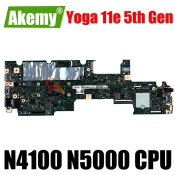 Para Lenovo ThinkPad Yoga 11e 5ª Geração do portátil placa-mãe placa-mãe 17833-1M placa-mãe com CPU N4100 N5000 RAM 4G 8GB SSD de 128 G