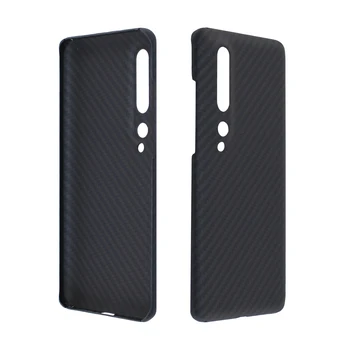 A Fibra de carbono Telefoon Caso Voor Xiaomi Mi 10 Mi 10Pro Dun Pt Licht Attributen Aramidevezel Materiaal