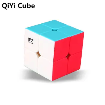 QiYi QI DI S 2x2x2 Cubo Mágico Stickerless QIDI Bolso Velocidade, Cubos de Profissionais de Quebra-cabeça Cubo de Brinquedos Educativos Para Crianças