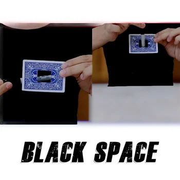 Espaço negro Cartão de Truques de Magia Ilusões Artifício Close-up Magic Pen Através de Baralho Buraco Diappearing De Cartão de magia truques Divertidos