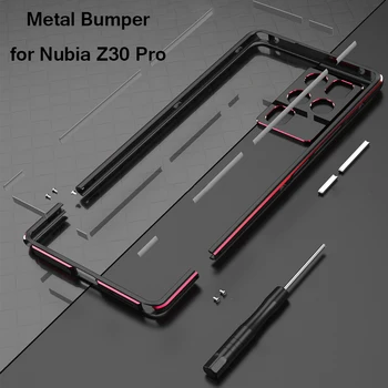 ZTE Nubia Z30 Pro 5G de pára-choques de Alumínio do Frame do Metal da Tampa do Caso para Núbia Z30 Pro Metal da Tampa da caixa do telefone para Núbia Z 30 NubiaZ30 Pro