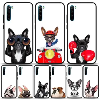 Engraçado Pug Cachorro Bulldog francês Animal Caso De Telefone Xiaomi Mi 10 Nnte 10 Mi CC9 Mi CC9E Mi CC9 Mi 9T 9 Mi Mi 9SE Mi 8 A2 Pro Lite