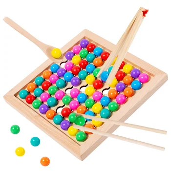 Classificação da cor Esferas Jogo Montessori Brinquedos Quebra-cabeça de Empilhamento Conselho de Brinquedos para Crianças de Matemática Aprendizagem Cor de Jogo para 3 a 12 Anos de Idade as Crianças