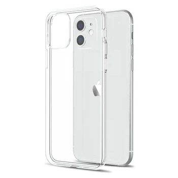 Caso claro Para o iPhone 11 12 13 14 Pro XS Max X XR 8 7 6 Além de SE 2020 Silicone TPU Macio de Volta Tampa do Telefone