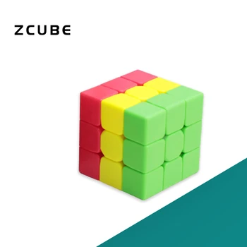 ZCUBE Cubo Mágico 3x3x3 colorido Cubo Stickerless Velocidade de Quebra-cabeça de Brinquedos Educativos Presentes para Crianças Candy Color Cubo Mágico brinquedo