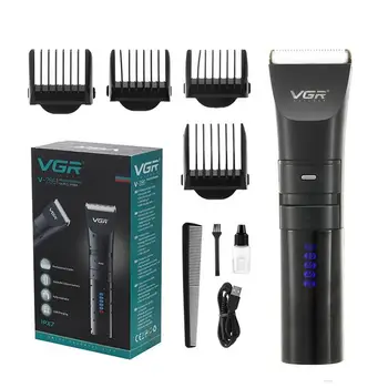 VGR V-286 Elétrica Aparador de Homens de Barba Recorte Profissional Clippers Recarregável USB do Cabelo da Máquina de Corte Cortadores de Barbear
