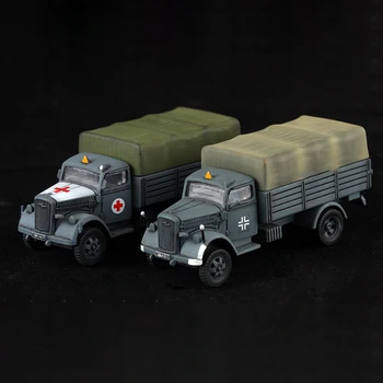 1:72 Modelo À Escala Do Exército Alemão Médica Transporter Truck Fundido Veículo De Brinquedo De Presente Coleção Decoração De Presente Para Crianças Para Adultos