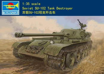 Trompetista 09570 1/35 Soviética SU-102 Destruidor do Tanque Militar Assembleia Modelo de Kits