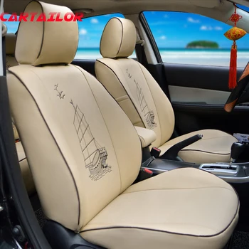 CARTAILOR assentos de carro para Cadillac escalade carro tampa de assento conjunto completo capa de almofadas de assento de couro do PLUTÔNIO de capas de assentos de carros de acessórios