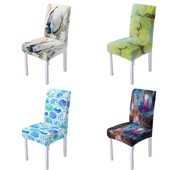 A moderna Cadeira coberta Elástico Removível Capa Elastano Cadeira Protetor Universal da Tampa de Assento para Sala de Jantar